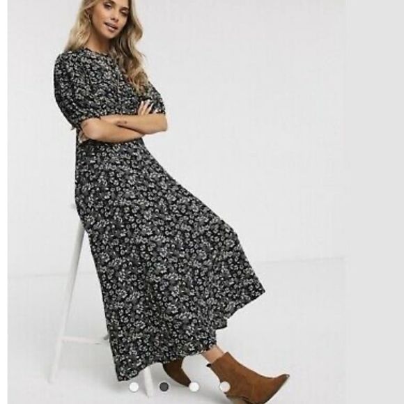 NWT Free People Jessie Floral Midi Dress - Picture 2 of 11